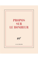 Carnet carre propos sur le bonheur (papeterie)