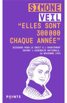 Elles sont 300 000 chaque annee - discours de la ministre simone veil pour le droit a l'avorte