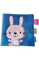 Mon petit doudou lapin - mon livre doux avec des rubans pour les tout-petits