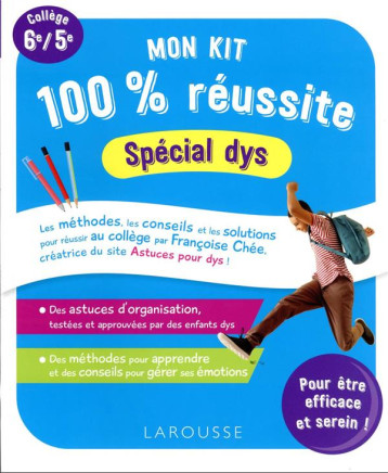 MON KIT 100 % REUSSITE SPECIAL DYS AU COLLEGE (+ AUTOCOLLANTS) - CHEE FRANCOISE - LAROUSSE MON KIT 100 % REUSSITE SPECIAL DYS AU COLLEGE (+ AUTOCOLLANTS) - CHEE FRANCOISE - LAROUSSE