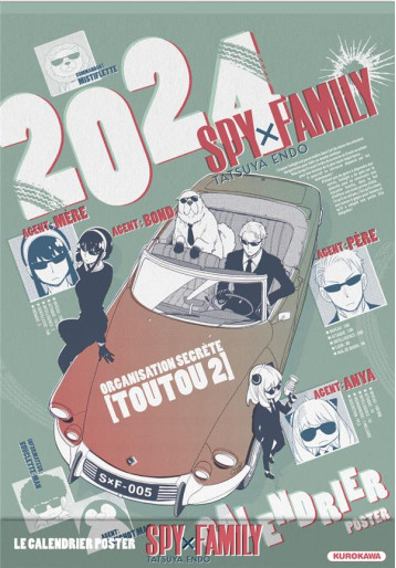 CALENDRIER SPY X FAMILY 2024 - ENDO TATSUYA - NC CALENDRIER SPY X FAMILY 2024 - ENDO TATSUYA - NC