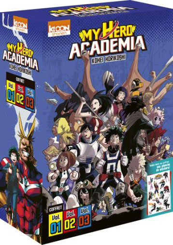 COFFRET MY HERO ACADEMIA VOL. 1 A 3 - HORIKOSHI KOHEI - KI-OON COFFRET MY HERO ACADEMIA VOL. 1 A 3 - HORIKOSHI KOHEI - KI-OON