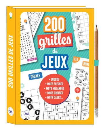 200 JEUX DE GRILLES - UN CRAYON OFFERT - XXX - 365 PARIS 200 JEUX DE GRILLES - UN CRAYON OFFERT - XXX - 365 PARIS