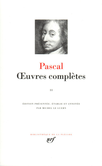 Œuvres complètes - Blaise Pascal - GALLIMARD Œuvres complètes - Blaise Pascal - GALLIMARD